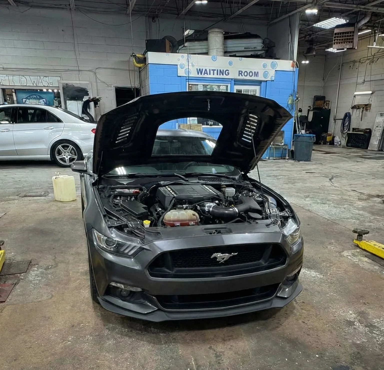 Clean engine bay with detailed components in Barrington IL